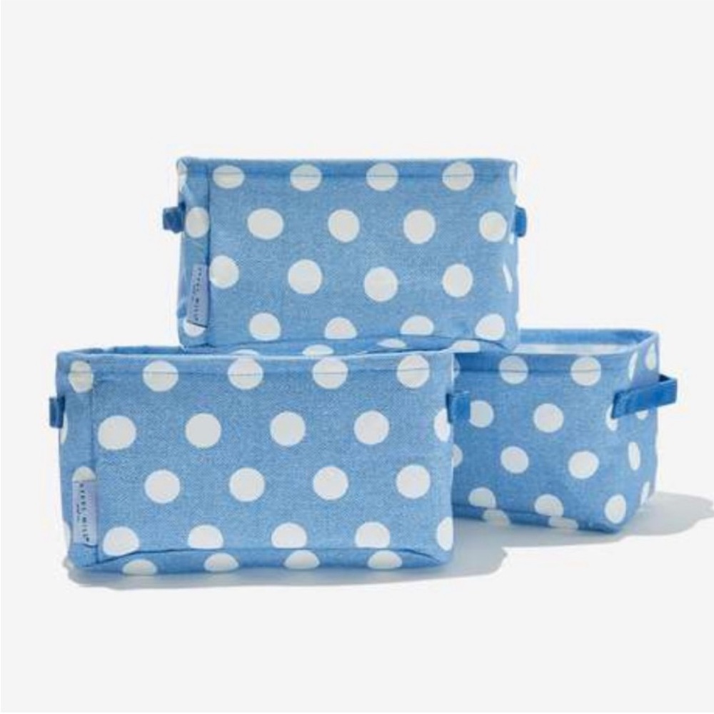 NWT Beautiful Steel Mill & Co storage bin set of 3